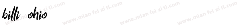 billi ohio字体转换